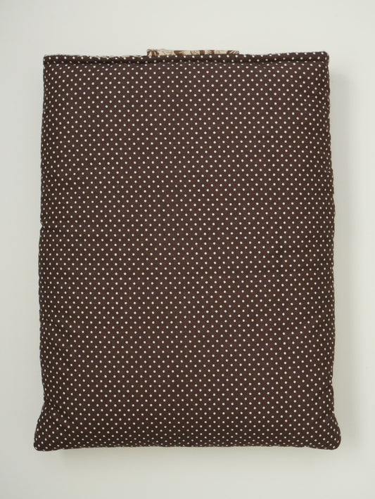 Funda de llibre · Flors vintage marrons