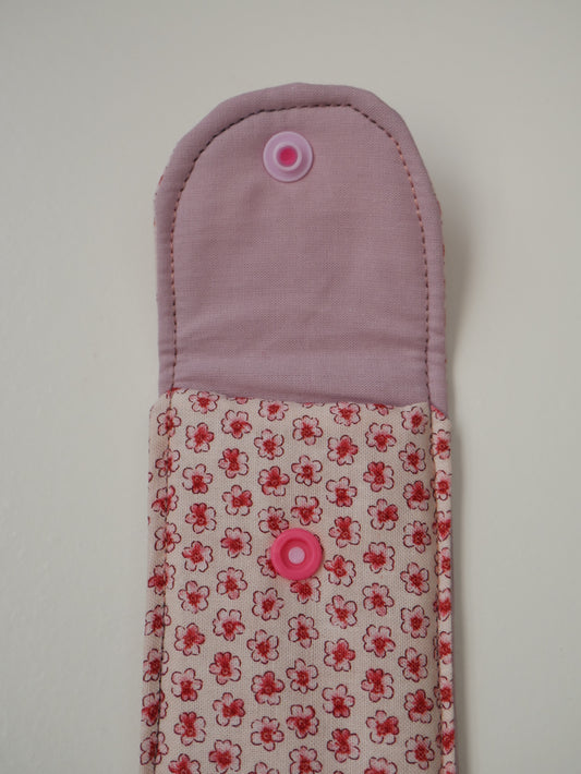 Funda de flauta · Rosa floral