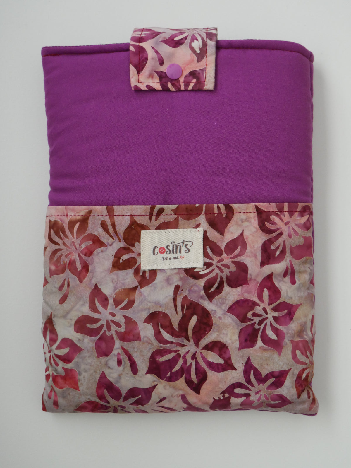 Funda de libro · Lila tropical