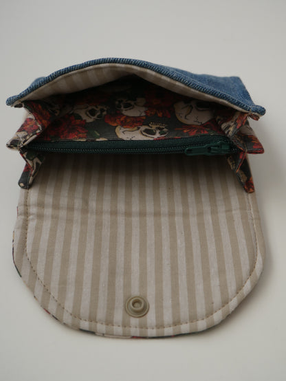 Cartera de tela · Calaveres i texà