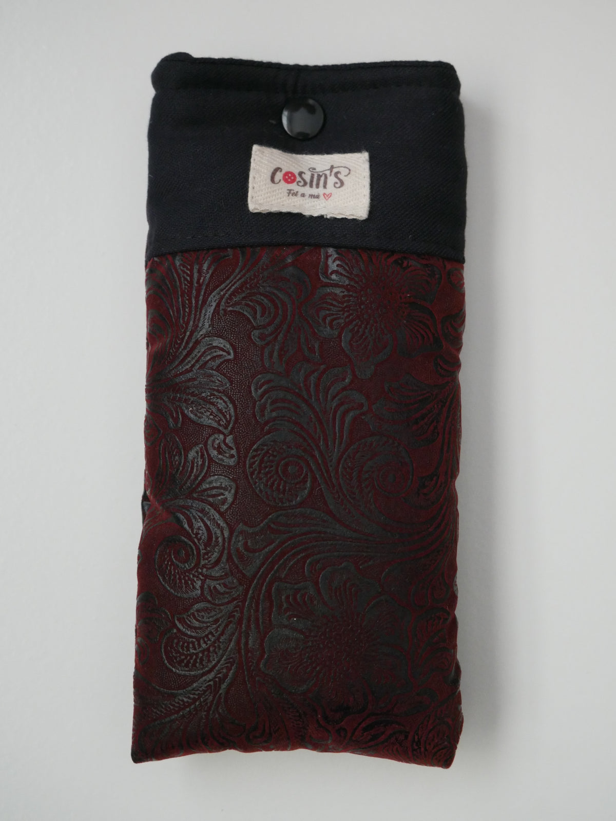 Funda d'ulleres · Granat florejat