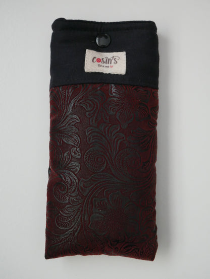 Funda d'ulleres · Granat florejat