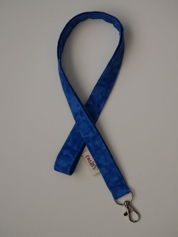 Cinta porta-claus · Blau marbrejat